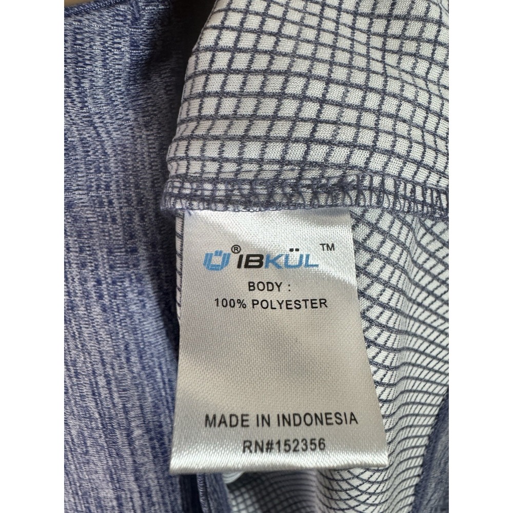 IBKUL Womens Medium‎ Asymmetrical Zip Heather Blue UPF50 - Picture 6 of 6